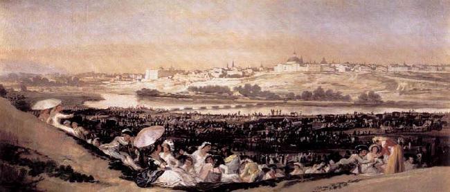 Francisco de goya y Lucientes The Meadow of San Isidro on his Feast Day Spain oil painting art